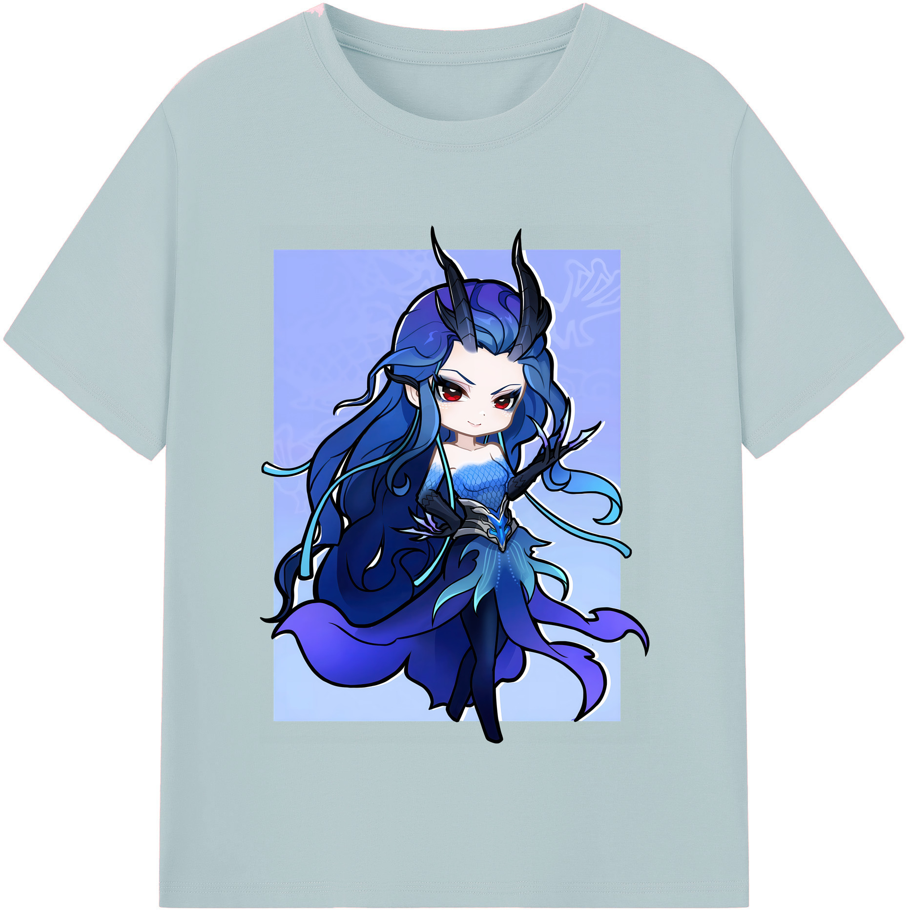（画像用） Ne Zha 2 ナタ 魔童の大暴れ 綿100％半袖Tシャツ（フロントプリント）